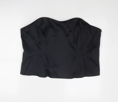 Womens UK Size 24 Marks and Spencer Black Cropped Tank