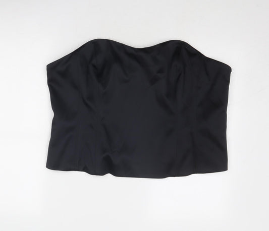 Womens UK Size 24 Marks and Spencer Black Cropped Tank
