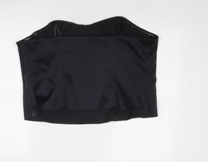 Womens UK Size 24 Marks and Spencer Black Cropped Tank