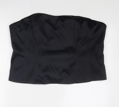 Womens UK Size 24 Marks and Spencer Black Cropped Tank