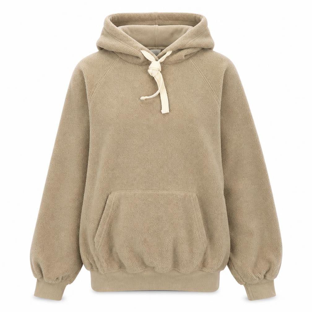 Womens UK Size XS H&M Beige Pullover Hoodie