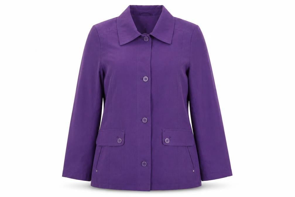 Womens UK Size 12 EWM Purple Pea Coat