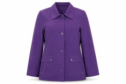 Womens UK Size 12 EWM Purple Pea Coat