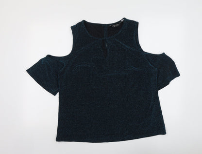 Womens UK Size 16 Dorothy Perkins Blue Basic Tank
