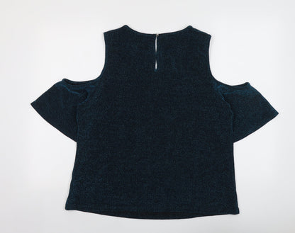 Womens UK Size 16 Dorothy Perkins Blue Basic Tank