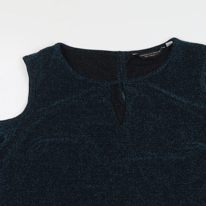 Womens UK Size 16 Dorothy Perkins Blue Basic Tank