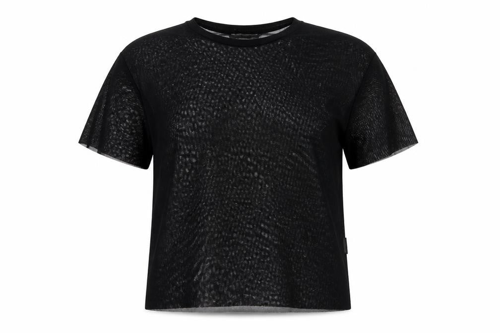 Womens UK Size S Pull&Bear Black Basic T-Shirt
