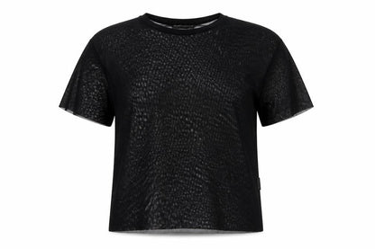 Womens UK Size S Pull&Bear Black Basic T-Shirt