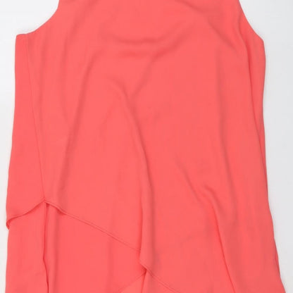 Womens UK Size 10 Roman Pink Basic Tank