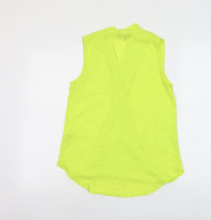 Womens UK Size 10 New Look Yellow Basic Blouse