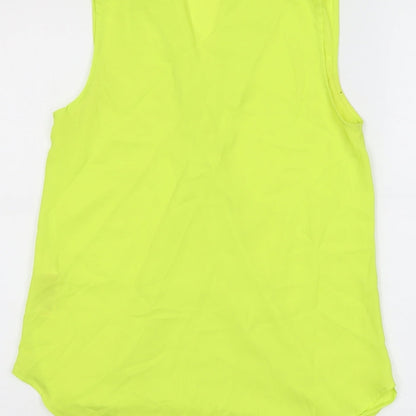 Womens UK Size 10 New Look Yellow Basic Blouse