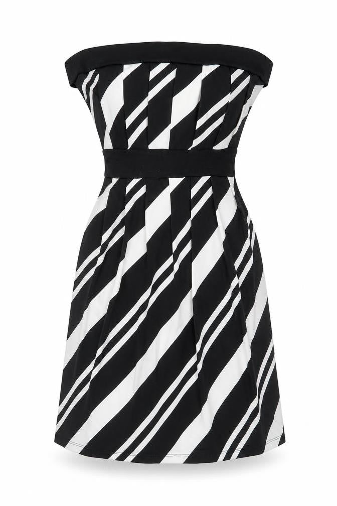 NEXT Womens Black Geometric Polyester Fit & Flare Size 8 Off the Shoulder Pullover
