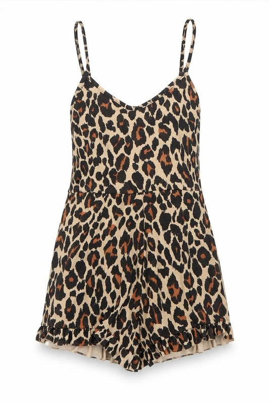 Womens UK Size 6 I SAW IT FIRST One-Piece Brown Playsuit