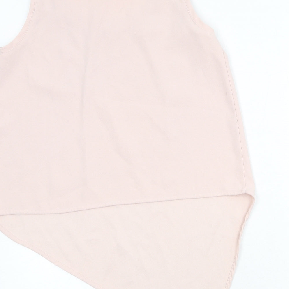 FOREVER 21 Womens Pink Polyester Basic Tank Size M Round Neck