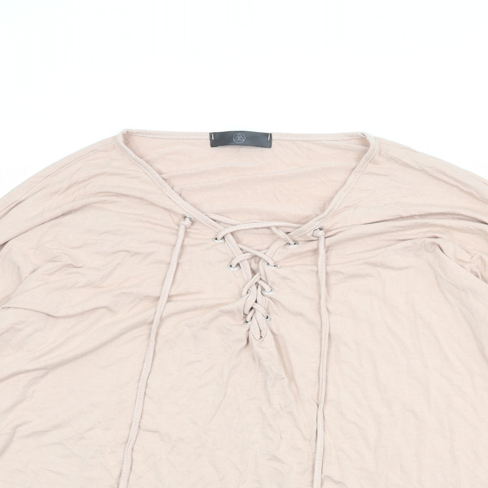Womens UK Size 16 Missguided Pink Basic Blouse