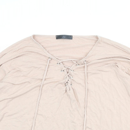 Womens UK Size 16 Missguided Pink Basic Blouse