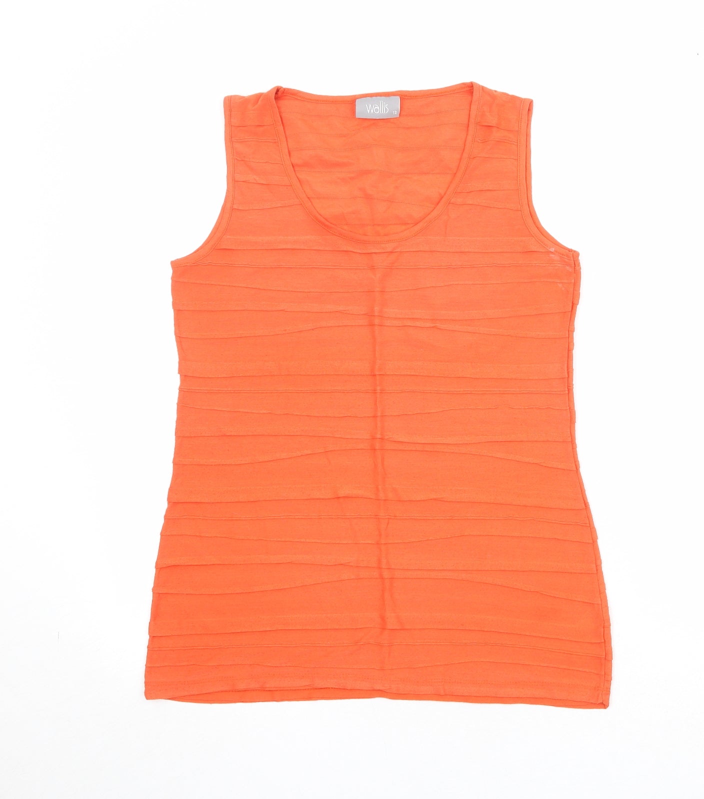 Womens UK Size 12 Wallis Orange Basic Tank