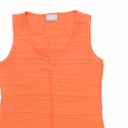 Womens UK Size 12 Wallis Orange Basic Tank