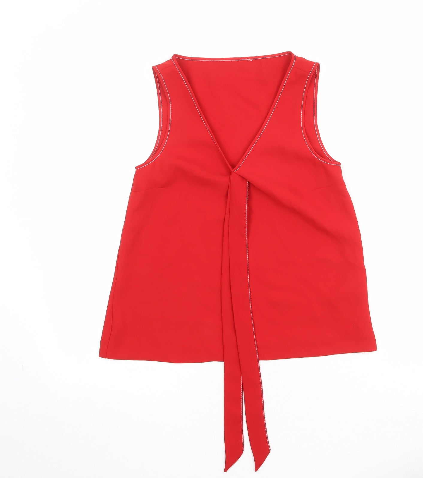 Womens UK Size 6 Marks and Spencer Red Basic Blouse