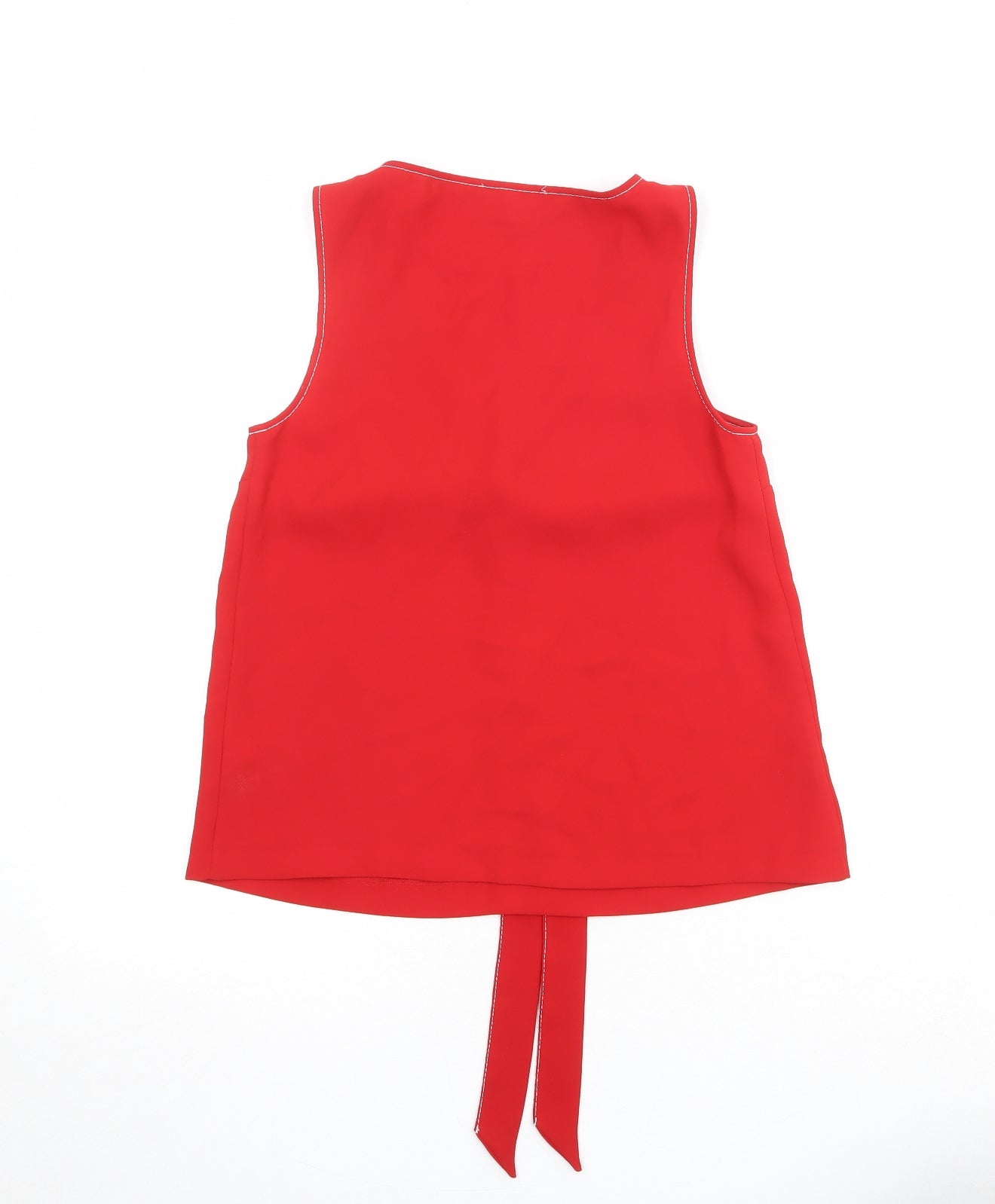 Womens UK Size 6 Marks and Spencer Red Basic Blouse