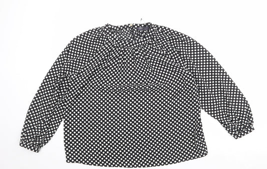Womens UK Size 12 Marks and Spencer Black Basic Blouse