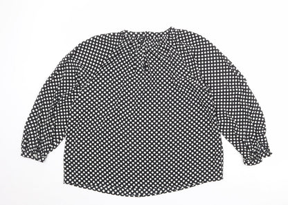 Womens UK Size 12 Marks and Spencer Black Basic Blouse