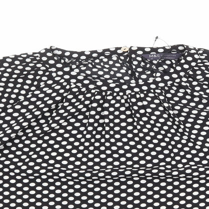 Womens UK Size 12 Marks and Spencer Black Basic Blouse