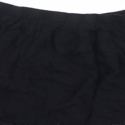 Womens UK Size 14 Select Black Cropped Blouse