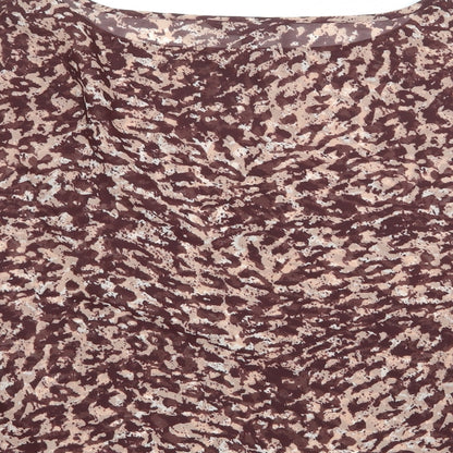 Womens UK Size 14 NEXT Brown Basic Blouse