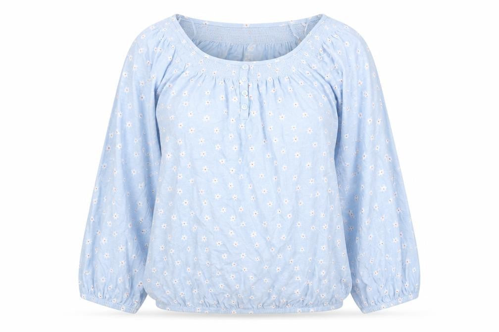 Womens UK Size 8 M&Co Blue Basic Blouse