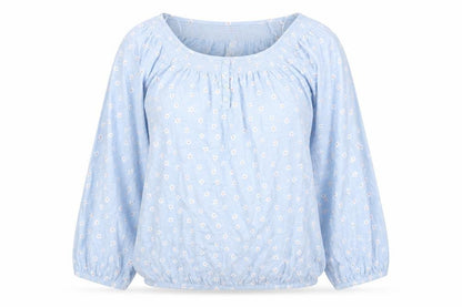 Womens UK Size 8 M&Co Blue Basic Blouse