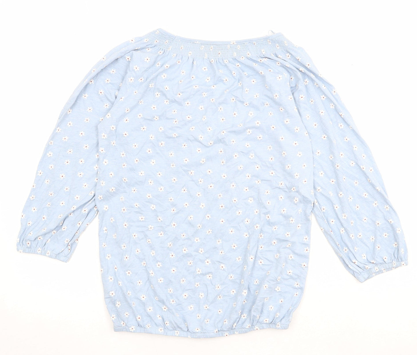 Womens UK Size 8 M&Co Blue Basic Blouse