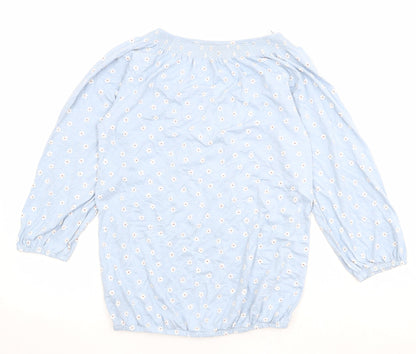 Womens UK Size 8 M&Co Blue Basic Blouse