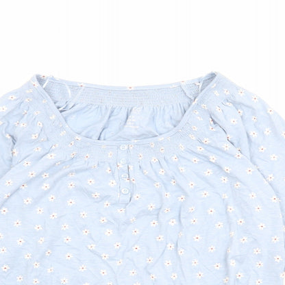 Womens UK Size 8 M&Co Blue Basic Blouse