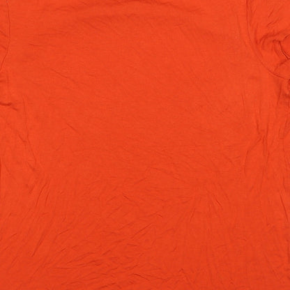 Womens UK Size 10 BHS Red Basic T-Shirt