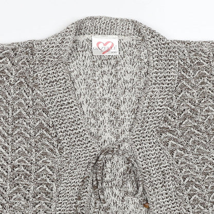 Gazelle Womens Beige V-Neck Polyester Pullover Jumper Size 2XL