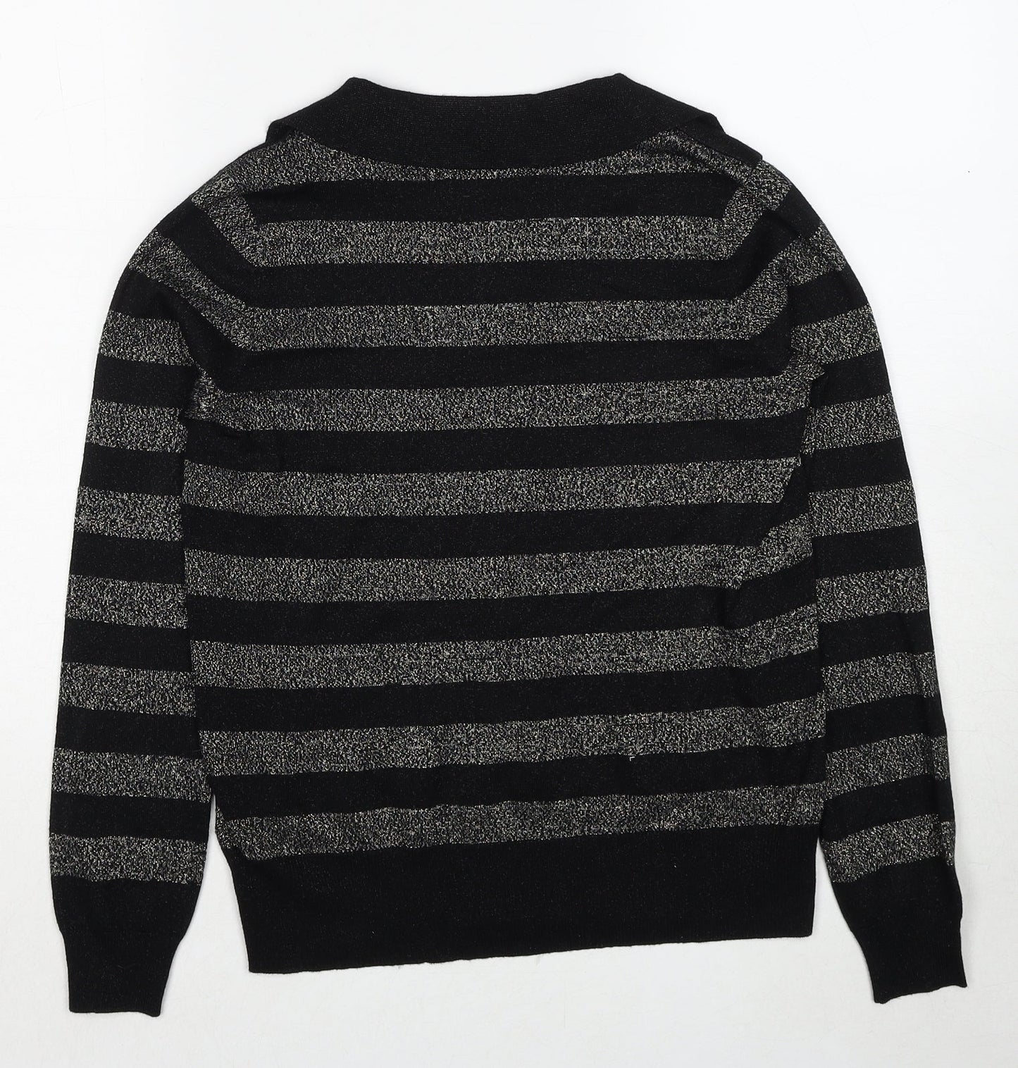 Womens UK Size S Marks and Spencer Black Pullover Jumper