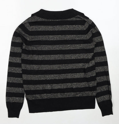 Womens UK Size S Marks and Spencer Black Pullover Jumper