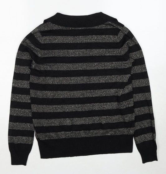 Womens UK Size S Marks and Spencer Black Pullover Jumper