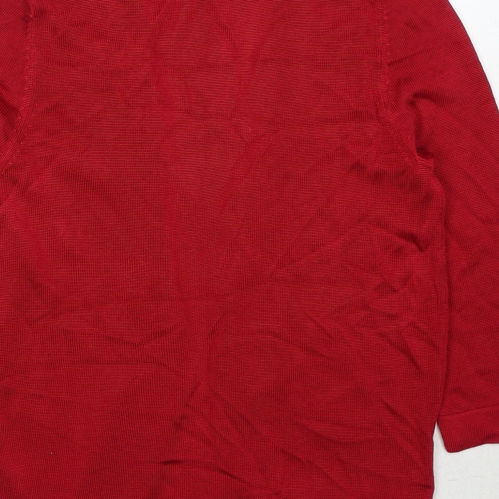 Womens UK Size 8 Minuet Red Cardigan Jumper