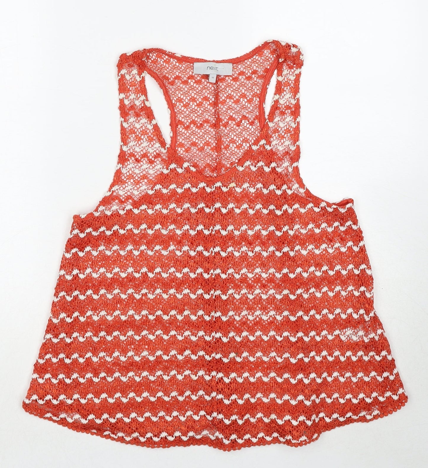 Womens UK Size 10 NEXT Red Basic Tank