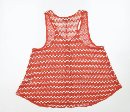 Womens UK Size 10 NEXT Red Basic Tank