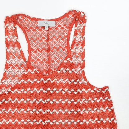 Womens UK Size 10 NEXT Red Basic Tank