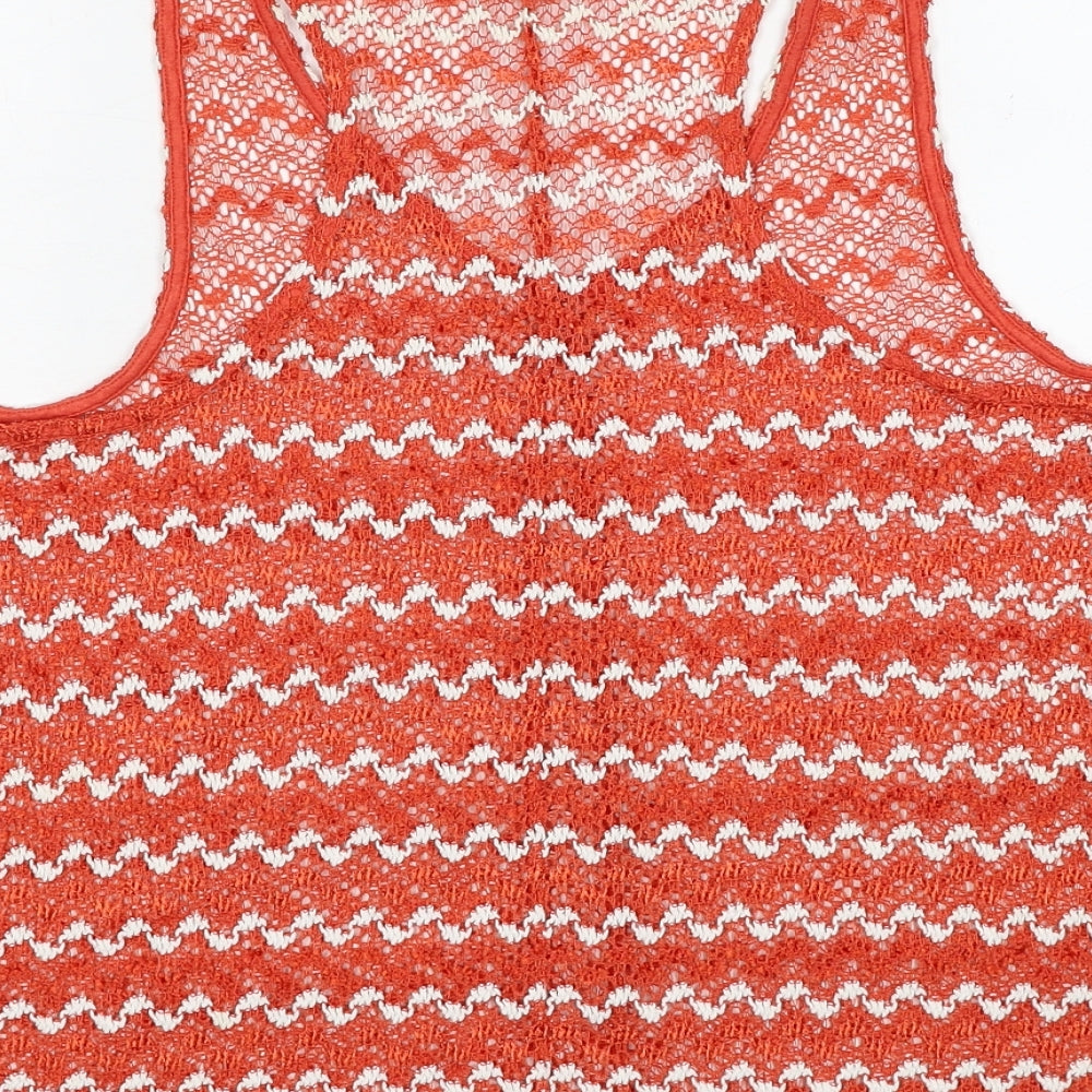 Womens UK Size 10 NEXT Red Basic Tank