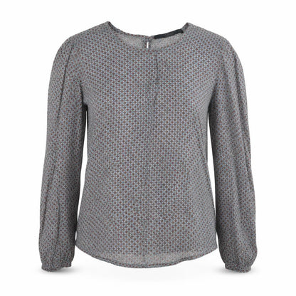Womens UK Size 6 Luxzuz Grey Basic Blouse