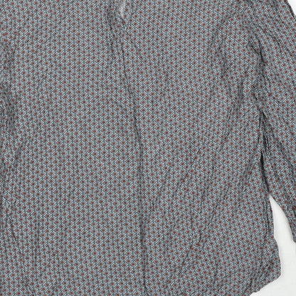 Womens UK Size 6 Luxzuz Grey Basic Blouse
