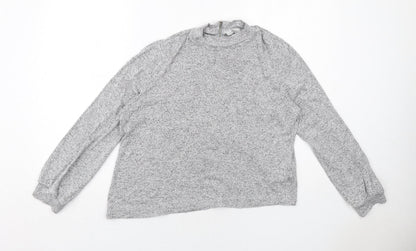 Womens UK Size L Oasis Grey Basic Blouse