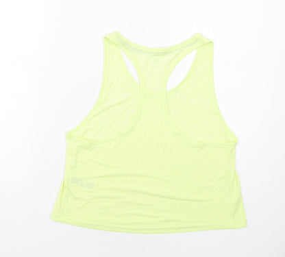 Marks and Spencer Womens Yellow Polyester Pullover Tank Size 10 Scoop Neck Pullover