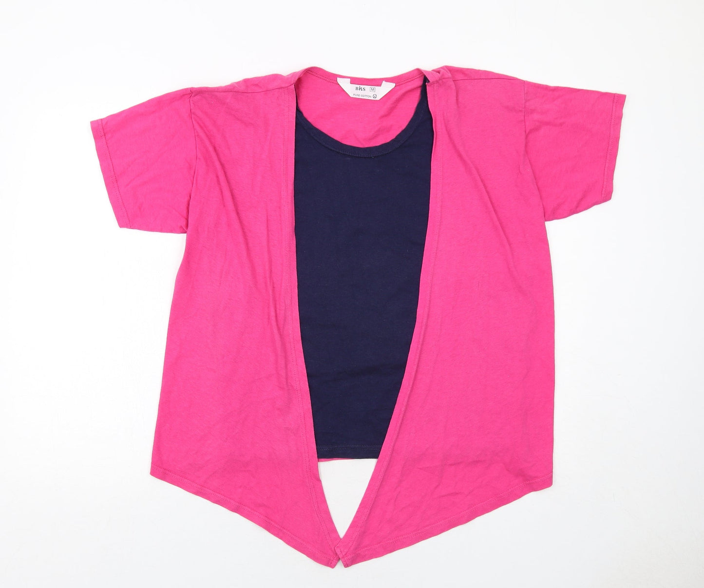 Womens UK Size M BHS Pink Basic Blouse