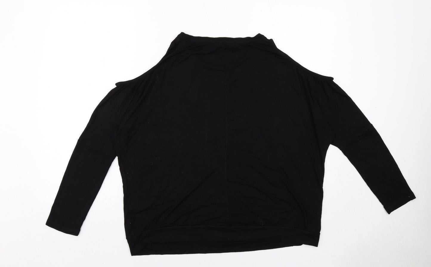 Womens UK Size 14 Very Black Basic Blouse
